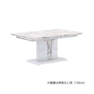150(180)伸長食堂テーブル　石目柄　w15053